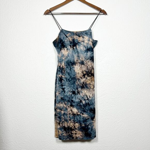 Bear Dance Dresses & Skirts - Bear Dance Women's Large Boho Tie Dye Lined Bodycon Spaghetti Strap Mini Dress